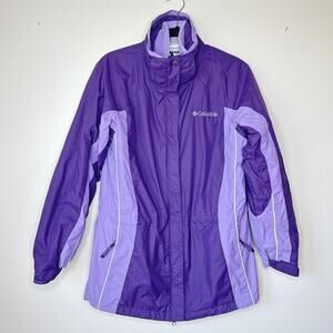 Columbia‎ Woman's Purple 3-in-1 Interchange Jacket Medium Waterproof Hiking